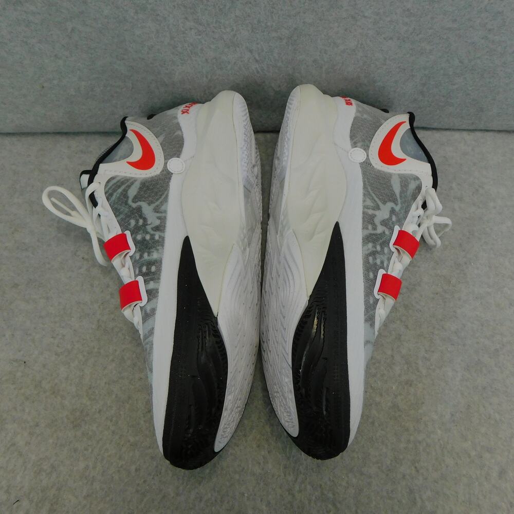 Nike Men's Kyrie 8 White University Red Sneakers - Size 13 - Picture 6 of 10